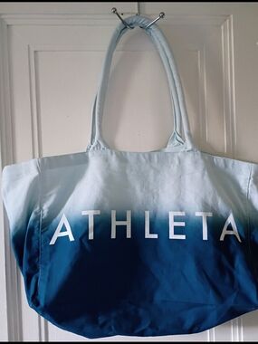 Athleta Gradient Light Blue to Deep Navy Tote